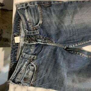 Silver Jeans woman’s Slim Straight Blue Washed Jeans